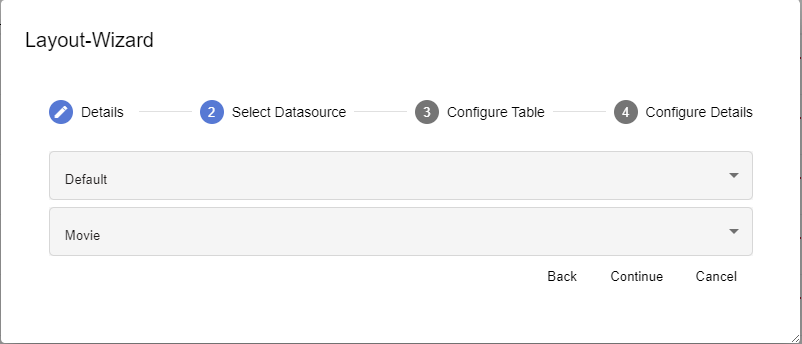 Selecting a data model